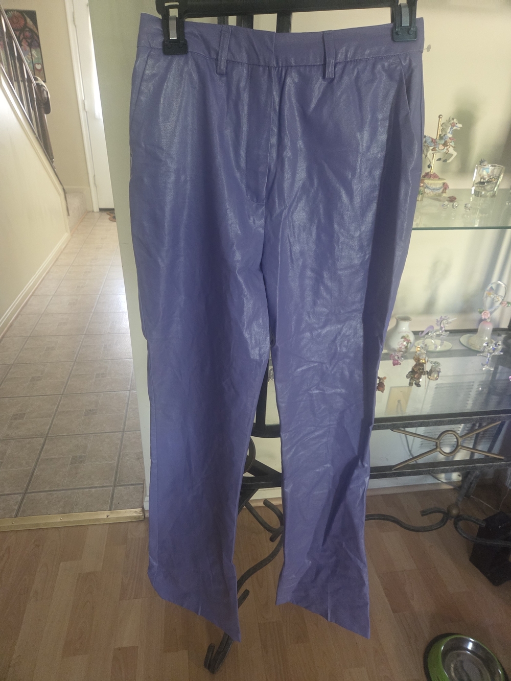 Topshop Unisex Lavender Flare Pants Size 6